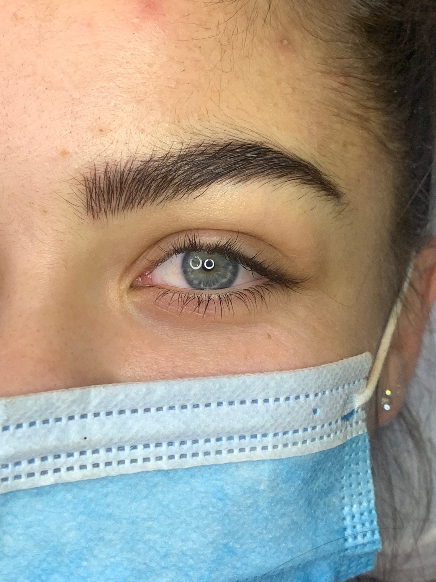 Defined permanent brow result by Erika Davis Aesthetics